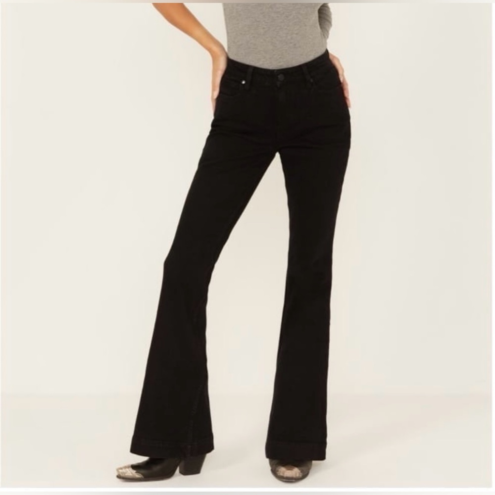 Shyanne jeans size 28 wide leg western jeans black cowgirl